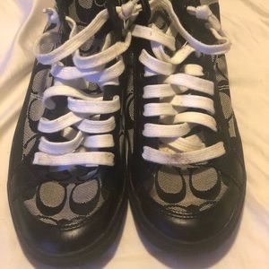 Coach high top shoes